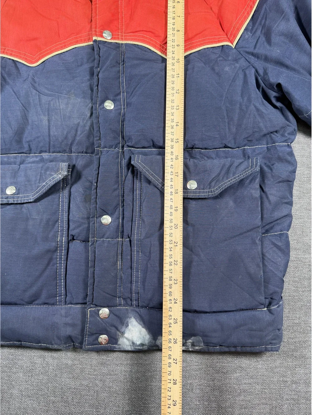 Vintage Adventure Gear 1970s Western Yoke Down Puffer Jacket